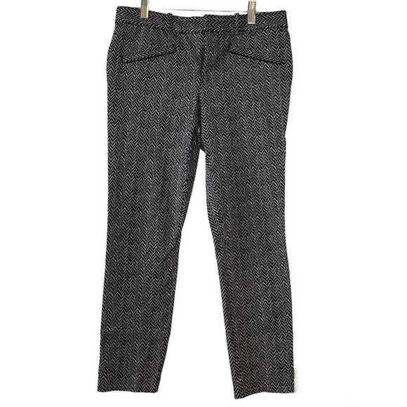 GAP Black White Skinny Ankle Pants Size 6‎ - Picture 1 of 14